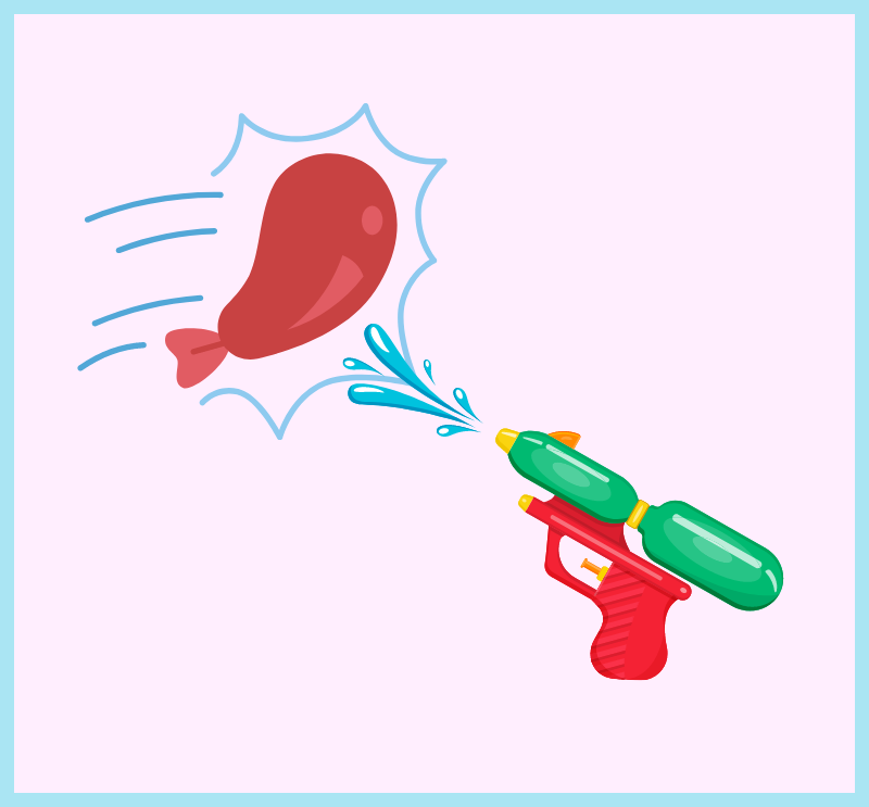 Globos y Pistolas de Agua